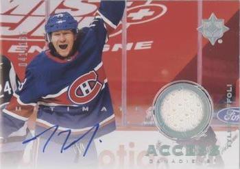 2021-22 Upper Deck Ultimate Collection - 2020-21 Upper Deck Ultimate Collection Update: Ultimate Access Jersey Autographs #UAA-TO Tyler Toffoli Front