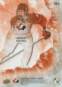 2023 Upper Deck Team Canada Juniors - Team Canada Breakouts #TCB-4 Andrew Cristall Back