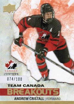 2023 Upper Deck Team Canada Juniors - Team Canada Breakouts #TCB-4 Andrew Cristall Front