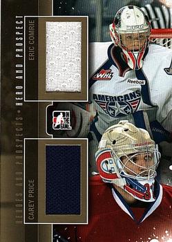 2012-13 In The Game Heroes and Prospects - Hero and Prospect Jerseys Gold #HP-05 Carey Price / Eric Comrie Front