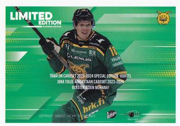 2023-24 Cardset Finland - Limited Edition #NNO Ville Meskanen Back