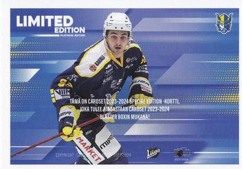 2023-24 Cardset Finland - Limited Edition #NNO Niko Huuhtanen Back