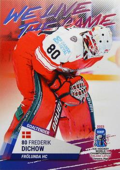2023 BY Cards IIHF World Championship #233 Frederik Dichow Front
