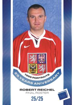 2022-23 Moje karticky Czech Ice Hockey Team - 1998 Portraits 25 Years Anniversary Blue #P-16 Robert Reichel Front