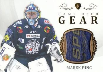 2023 Legendary Cards Rekordy České Extraligy Ledního Hokeje 1994-2021 - Game Used Gear Gold #GUG-11 Marek Pinc Front