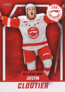 2023-24 Choice Sault Ste. Marie Greyhounds (OHL) #15 Justin Cloutier Front