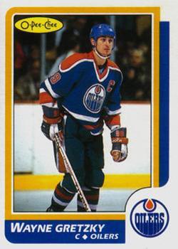 1986-87 O-Pee-Chee - Blank Back #3 Wayne Gretzky Front