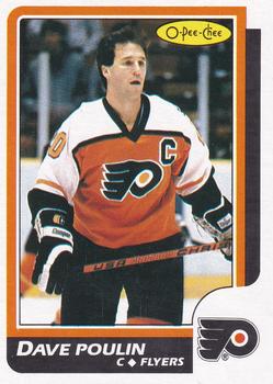 1986-87 O-Pee-Chee - Blank Back #71 Dave Poulin Front