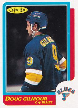 1986-87 O-Pee-Chee - Blank Back #93 Doug Gilmour Front