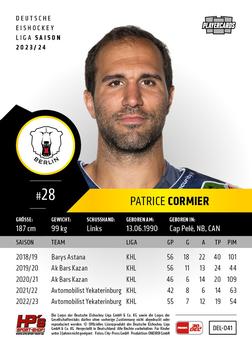 2023-24 Playercards (DEL) #041 Patrice Cormier Back