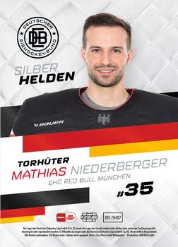 2023-24 Playercards (DEL) - Silberhelden #DEL-SH07 Mathias Niederberger Back