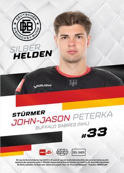 2023-24 Playercards (DEL) - Silberhelden #DEL-SH09 John-Jason Peterka Back