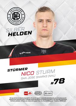 2023-24 Playercards (DEL) - Silberhelden #DEL-SH15 Nico Sturm Back