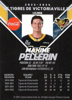 2023-24 Extreme Victoriaville Tigers (QMJHL) #NNO Maxime Pellerin Back