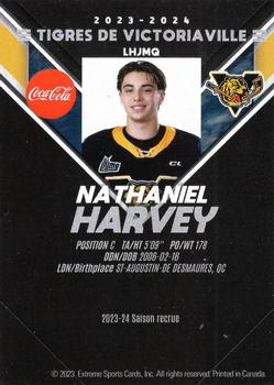 2023-24 Extreme Victoriaville Tigers (QMJHL) - Autographs #NNO Nathaniel Harvey Back
