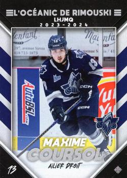 2023-24 Extreme Rimouski Oceanic (QMJHL) #NNO Maxime Coursol Front