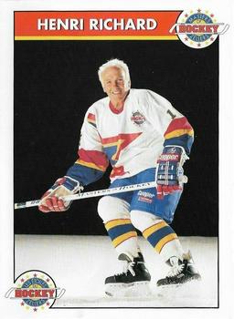 1994-95 Zellers Masters of Hockey - Oversize Promos #NNO Henri Richard Front