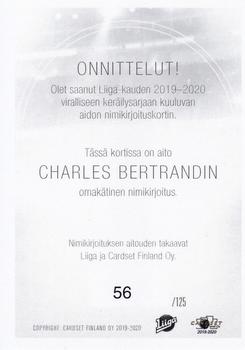 2019-20 Cardset Finland Series 2 - Signature #NNO Charles Bertrand Back