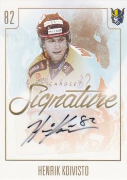 2017-18 Cardset Finland - Signature (Series Two) #NNO Henrik Koivisto Front