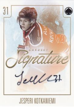 2017-18 Cardset Finland - Signature (Series Two) #NNO Jesperi Kotkaniemi Front