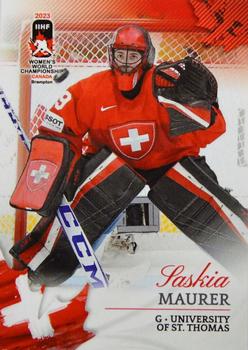 2023 BY Cards IIHF Women's World Championship #75 Saskia Maurer Front