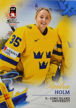 2023 BY Cards IIHF Women's World Championship #124 Tindra Holm Front