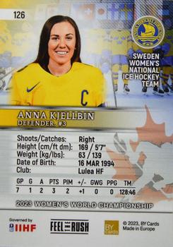 2023 BY Cards IIHF Women's World Championship #126 Anna Kjellbin Back