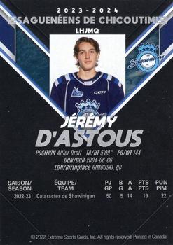 2023-24 Extreme Chicoutimi Sagueneens (QMJHL) #NNO Craig Armstrong Back