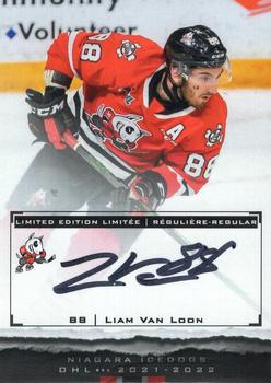 2021-22 Extreme Niagara IceDogs (OHL) Autographs #NNO Liam Van Loon Front