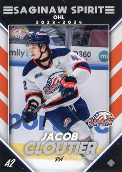 2023-24 Extreme Saginaw Spirit (OHL) #NNO Jacob Cloutier Front
