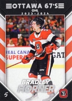 2023-24 Extreme Ottawa 67's (OHL) #NNO Bradley Horner Front