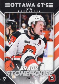 2023-24 Extreme Ottawa 67's (OHL) #NNO Brady Stonehouse Front