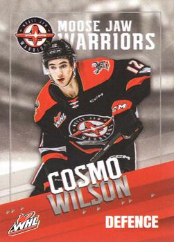 2023-24 Moose Jaw Warriors (WHL) #4 Cosmo Wilson Front