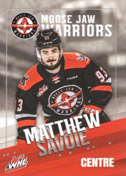 2023-24 Moose Jaw Warriors (WHL) #10 Matthew Savoie Front