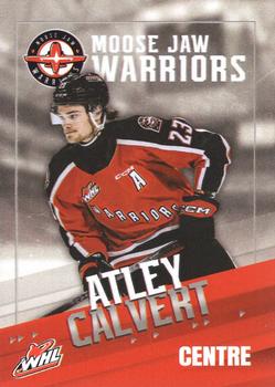 2023-24 Moose Jaw Warriors (WHL) #18 Atley Calvert Front