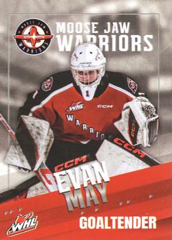 2023-24 Moose Jaw Warriors (WHL) #26 Evan May Front