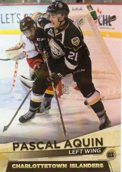 2016-17 Charlottetown Islanders (QMJHL) #15 Pascal Aquin Front
