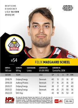 2023-24 Playercards Update (DEL) #366 Felix Maegaard Scheel Back
