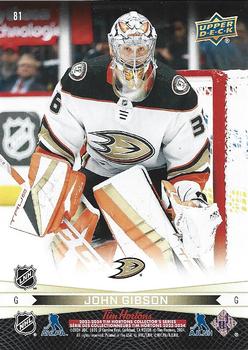 2023-24 Upper Deck Tim Hortons Greatest Duos #81 Troy Terry / John Gibson Back