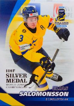 2024 BY Cards IIHF World Junior Championship #29 Elias Salomonsson Front