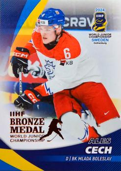 2024 BY Cards IIHF World Junior Championship #54 Ales Cech Front