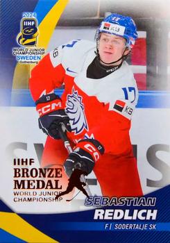 2024 BY Cards IIHF World Junior Championship #66 Sebastian Redlich Front