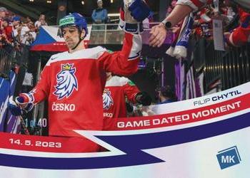 2022-23 Moje karticky Czech Ice Hockey Team - Rainbow #124 Filip Chytil Front