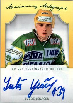 2019-20 OFS Classic - 80 Let Vsetínského Hokeje Anniversary Autograph #VSE-JEN Luboš Jenáček Front