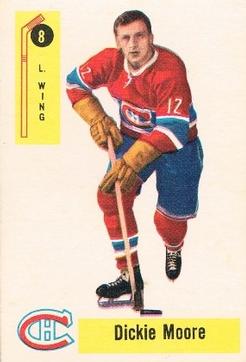 1958-59 Parkhurst #8 Dickie Moore Front