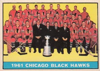 1961-62 Topps #42 Chicago Blackhawks Front