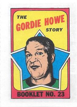 1971-72 Topps - Booklets #23 Gordie Howe Front