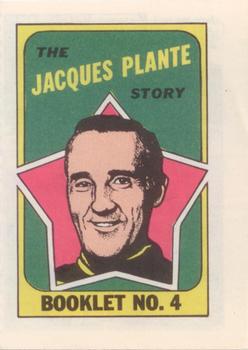 1971-72 Topps - Booklets #4 Jacques Plante  Front