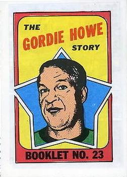 1971-72 Topps - Booklets #23 Gordie Howe  Front