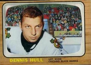 1966-67 Topps USA Test #1 Dennis Hull Front